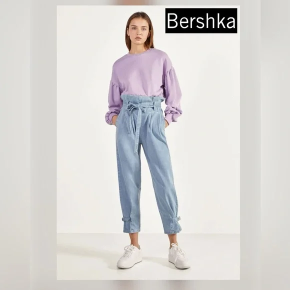 Bershka Jeans Bershka Paper Bag Denim Jeans Poshmark